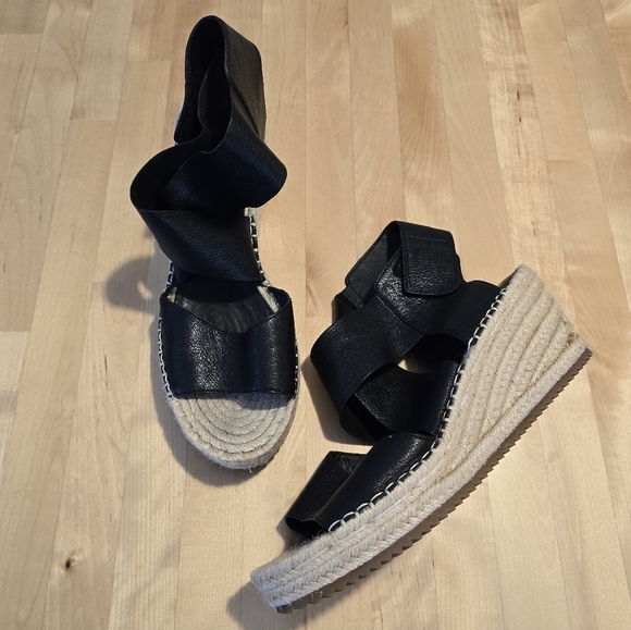 Eileen Fisher Willow Wedge Espadrille Size 9 - Picture 2 of 9
